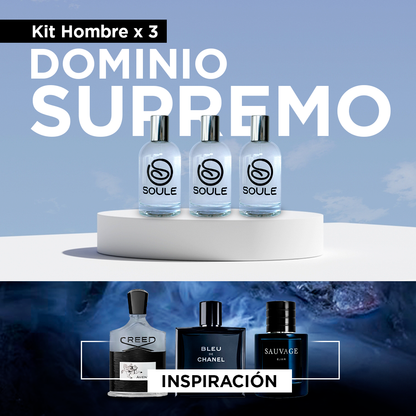 Soule Kit x3 Dominio Supremo Hombre (50ml)