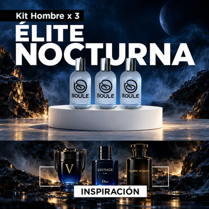 Soule Kit Élite Nocturna Hombre 3 perfumes de (50ml)