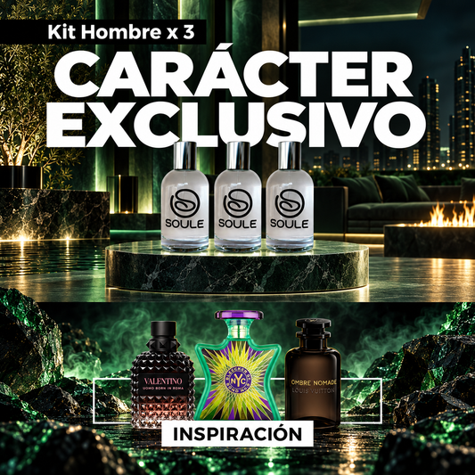 Soule Kit Kit Carácter Exclusivo Hombre 3 perfumes de (50ml)